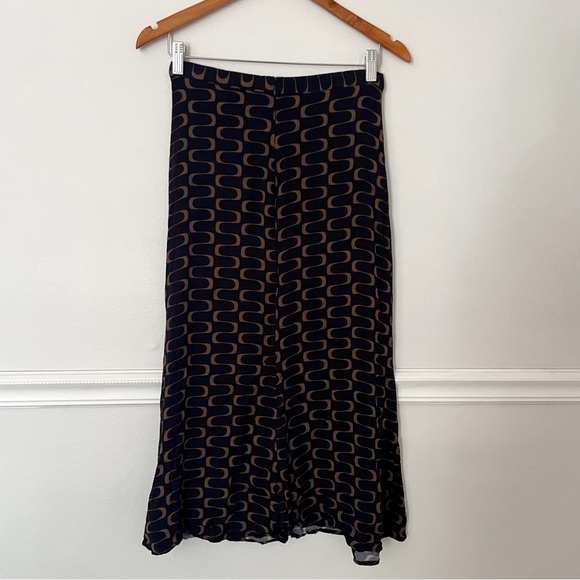 Reformation • bea midi skirt in linguini print sz 6 - Picture 6 of 9